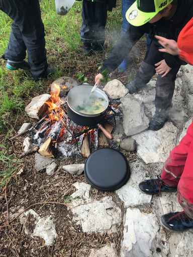 Kochen am Feuer